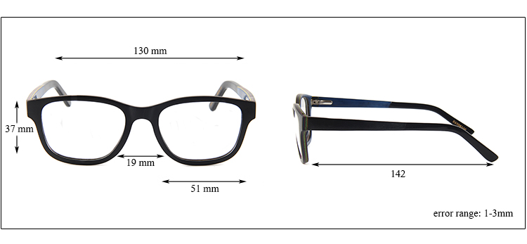 Arms Optical Frame Eyeglasses Acetate Eyewear 2017 fashion latest